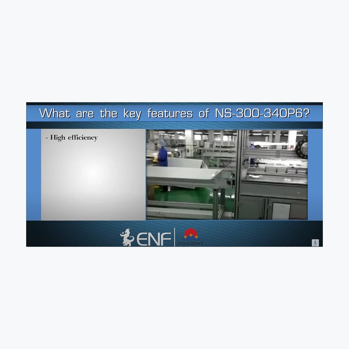PolyCrown Solar Tech NS-720MH-132 — solar module render