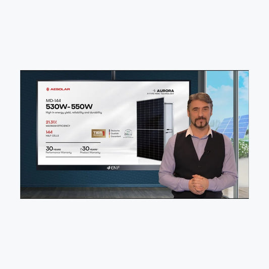 AESOLAR AE545MD-144 — solar module render
