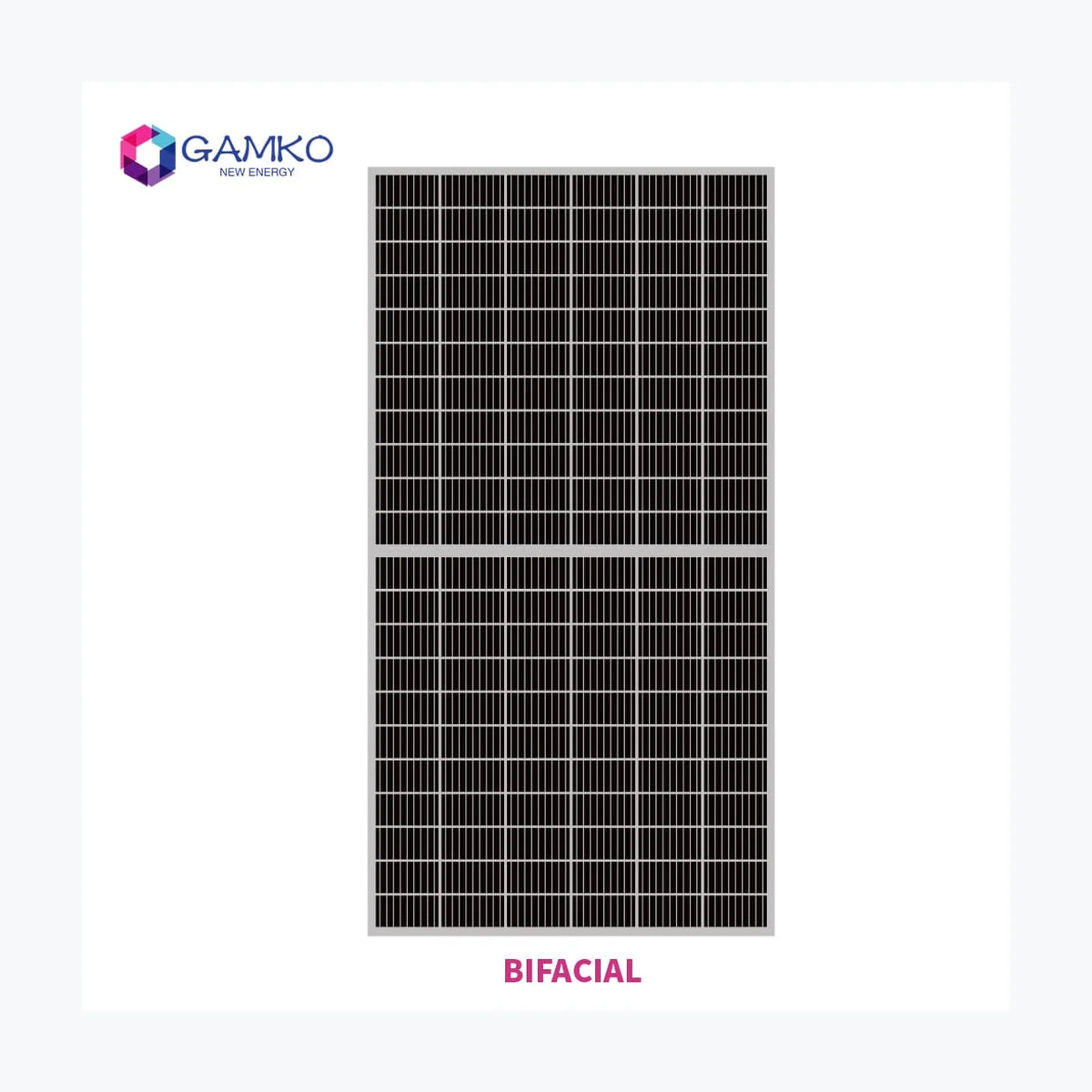 Gamko New Energy GKA210N132-750 — solar module render