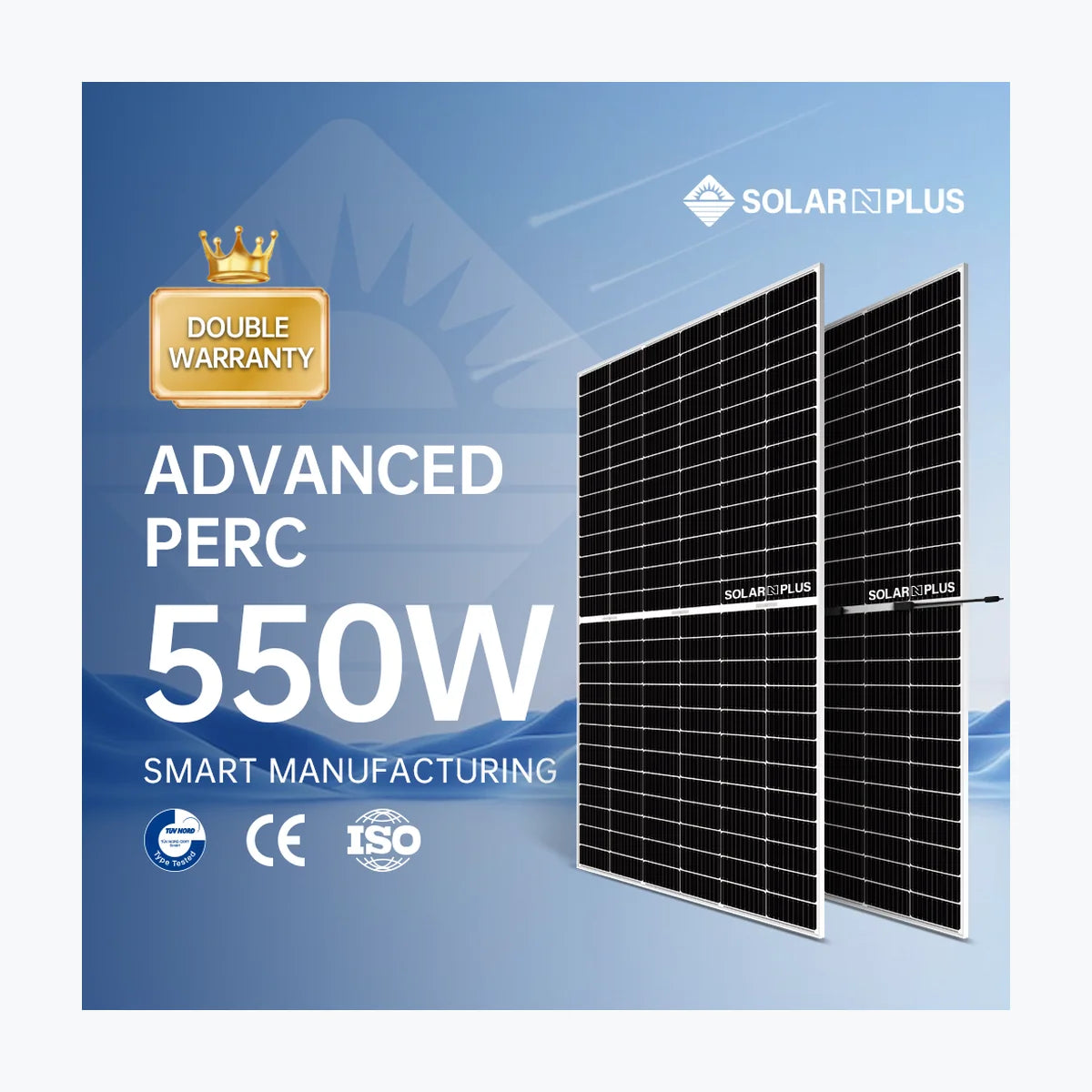 Solar N Plus 545 — solar module render