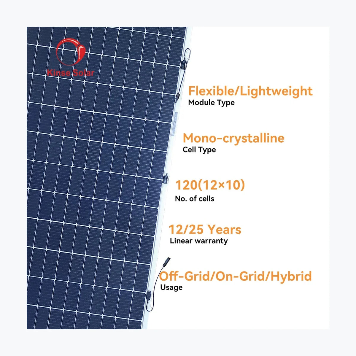 Kinse Solar KS440-120-M182-FL — Kinse Solar module (ENF-verified)