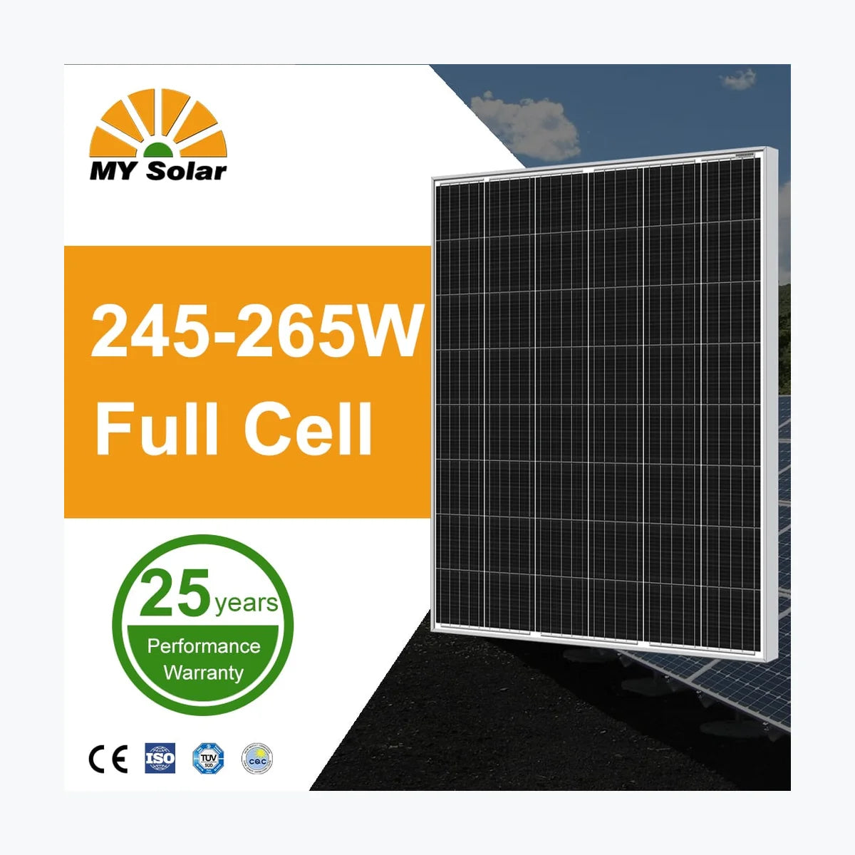 MY Solar MY-M3/48-250 — MY Solar module (ENF-verified)