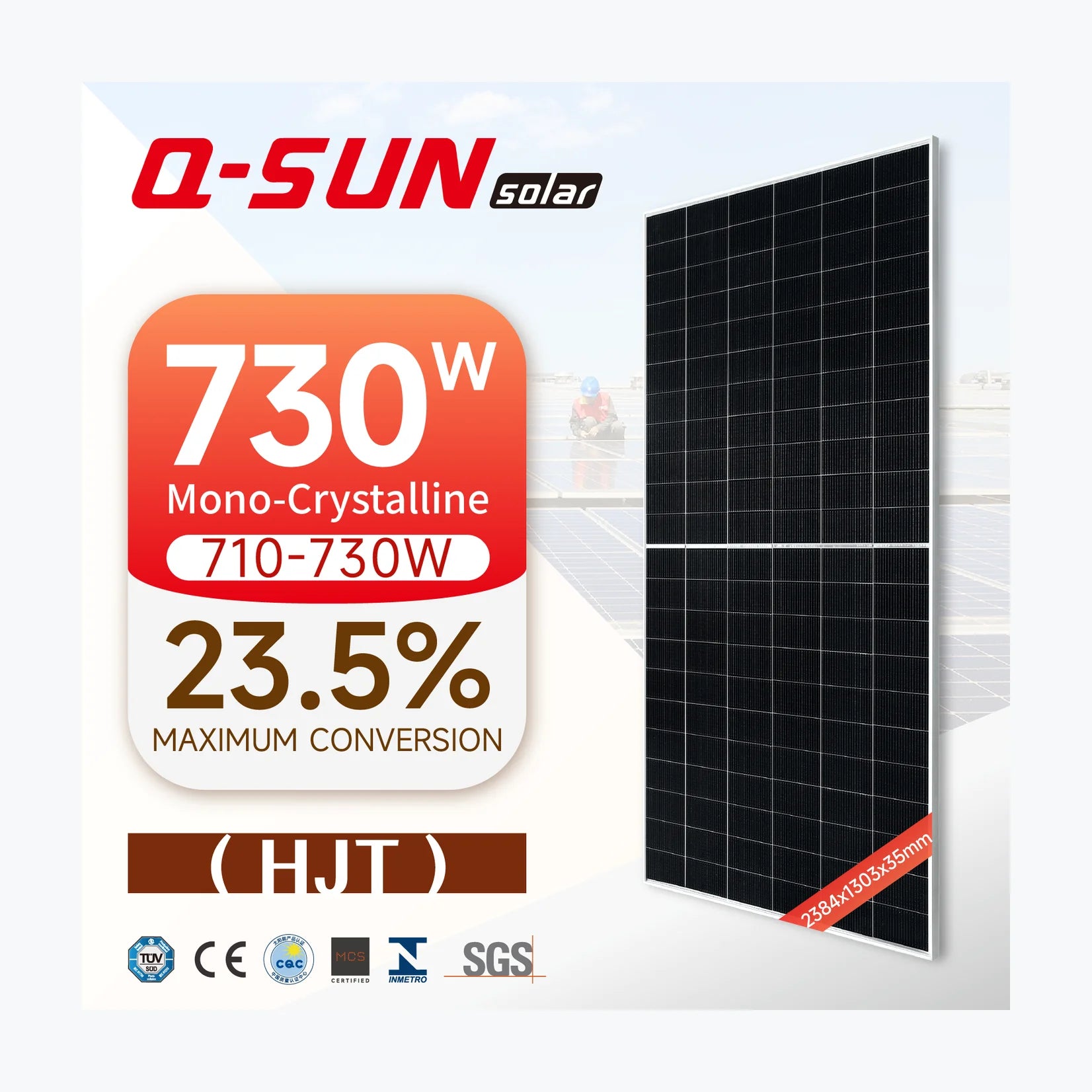 Q-SUN Solar QNHJT-710 — Q-SUN Solar module (ENF-verified)