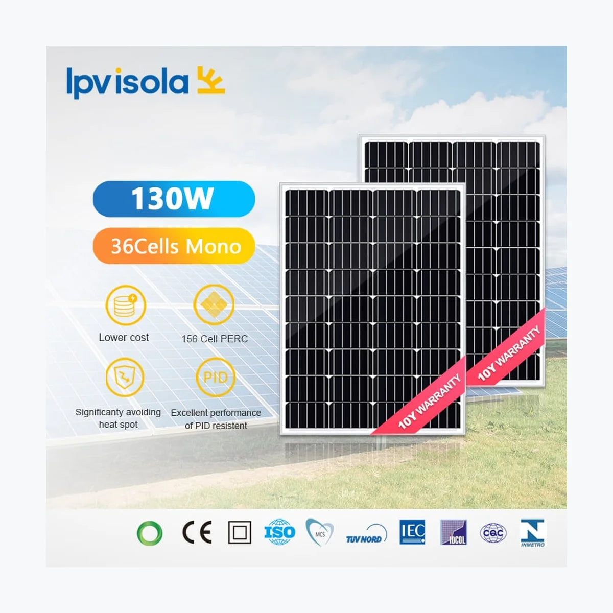 Isola New Energy YH150W-18M — Isola New Energy module (ENF-verified)