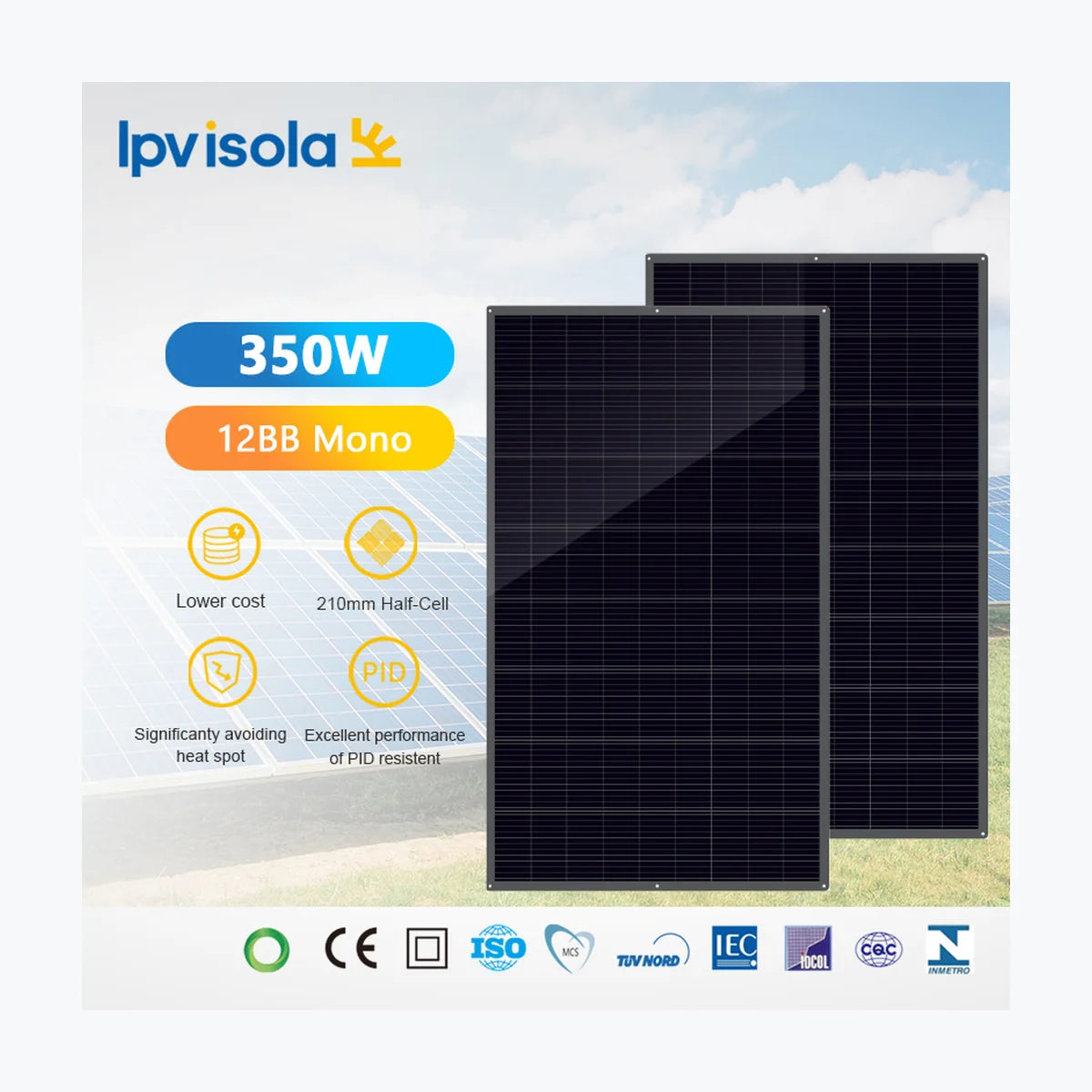 Isola New Energy YH210W-13M — Isola New Energy module (ENF-verified)