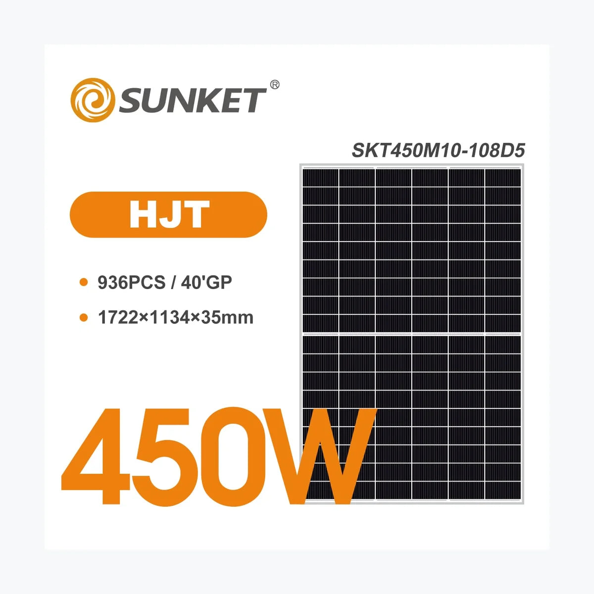 Sunket New Energy SKT445M10-108D5 — Sunket New Energy module (ENF-verified)