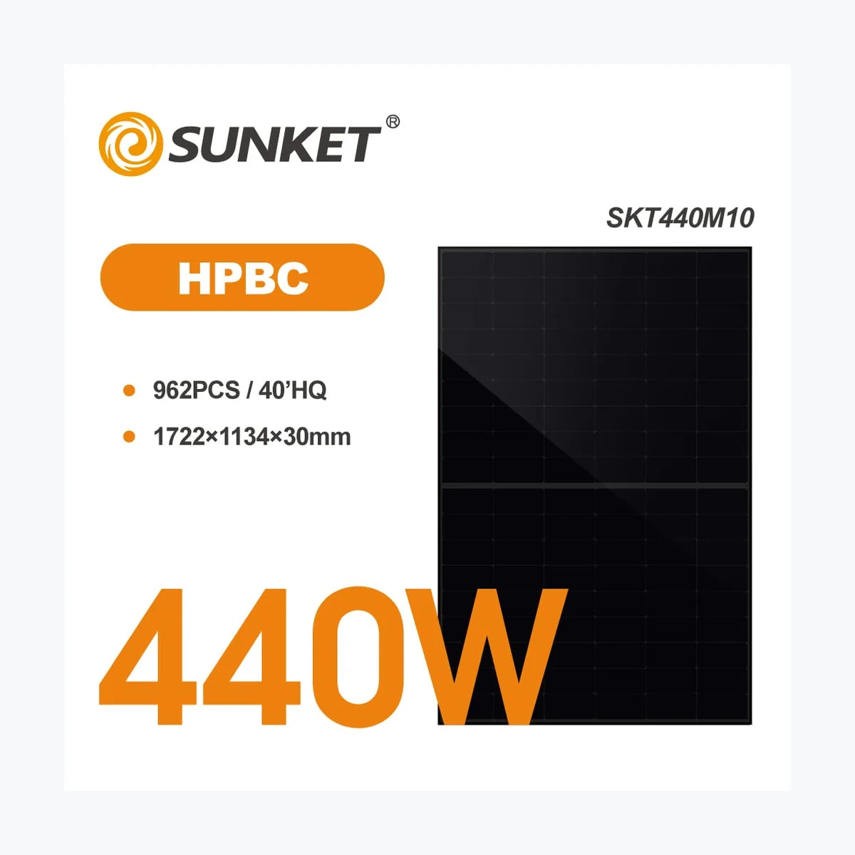 Sunket New Energy SKT440M10 — Sunket New Energy module (ENF-verified)