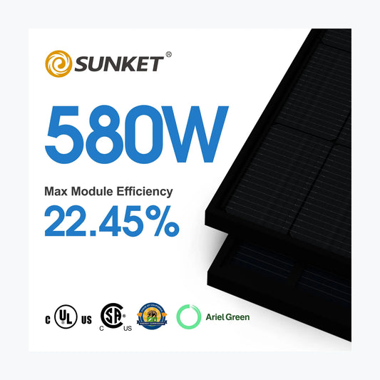 Sunket New Energy SKT580M10-144S2 — Sunket New Energy module (ENF-verified)