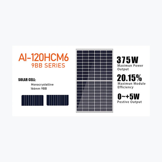 Aoli Solar AI-120HCM6-370w — Aoli Solar module (ENF-verified)
