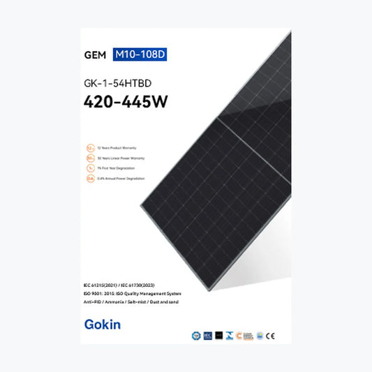 Gokin Solar GK-1-54HTBD-440M — Gokin Solar module (ENF-verified)