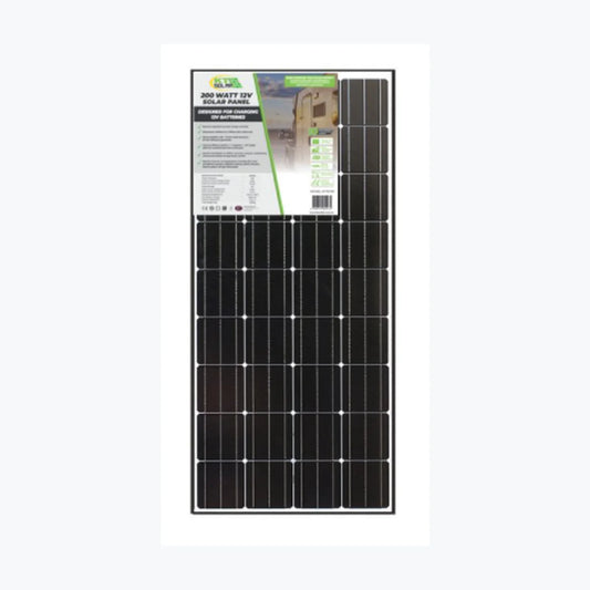 KT Cables 200 Watt,  12V Single Cell Mono-crystalline Solar Panel — KT Cables module (ENF-verified)