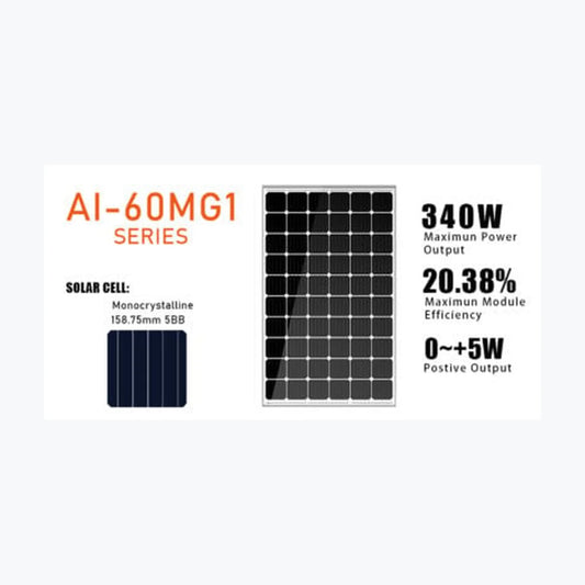Aoli Solar AI-60MG1- 340w — Aoli Solar module (ENF-verified)