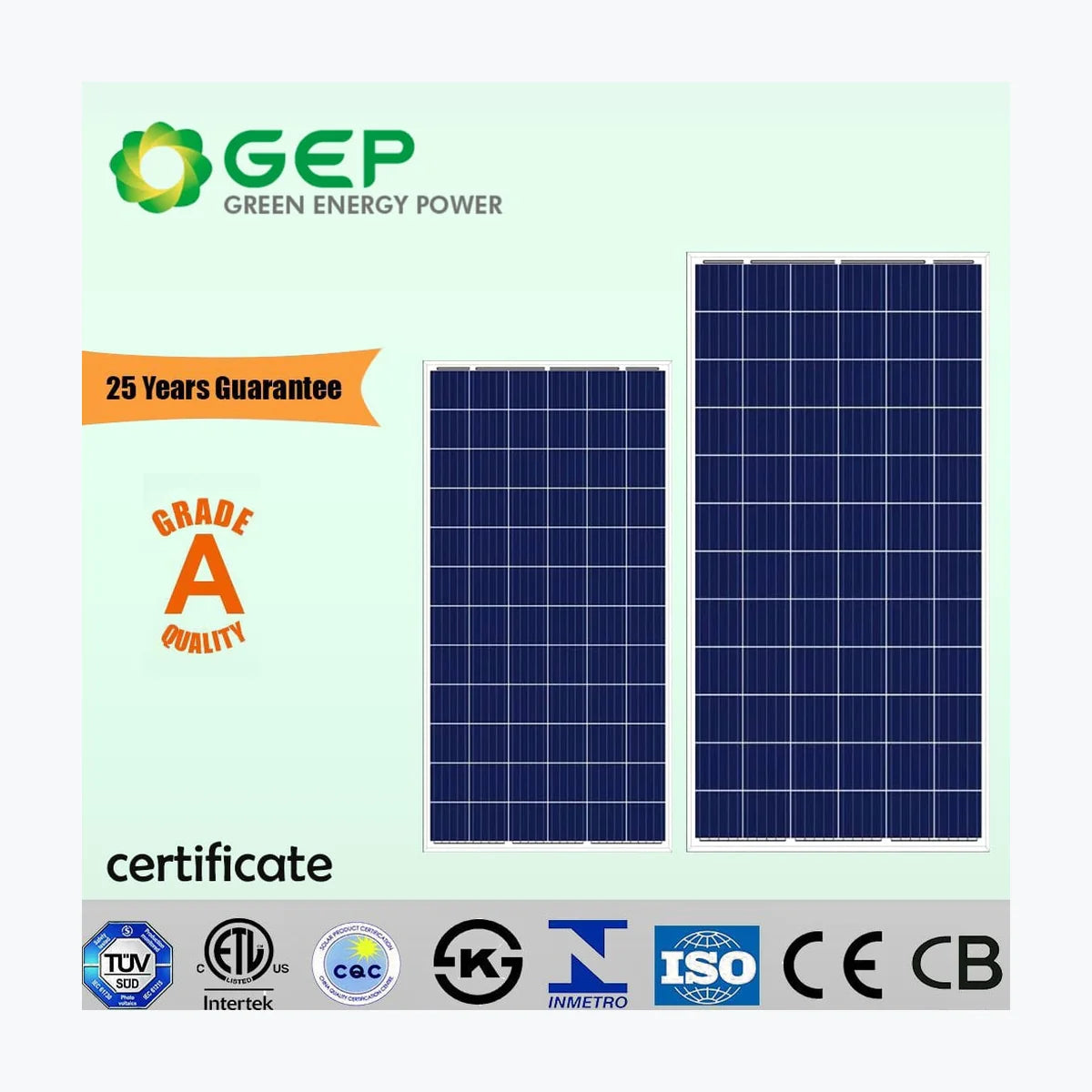GEP-Solar Manufacturing GEP-Aa+335P/PH — GEP-Solar Manufacturing module (ENF-verified)
