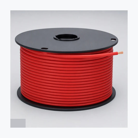 Unknown 100 ft #6 red — wire red (type-correct generic render)