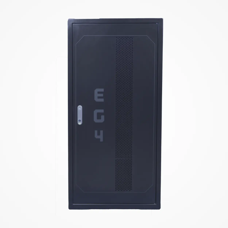 EG4 6 Slot Enclosed Battery Rack front view