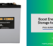 PVX-9150T AGM Battery deep cycle battery with terminal posts and labeled casing, designed for solar power